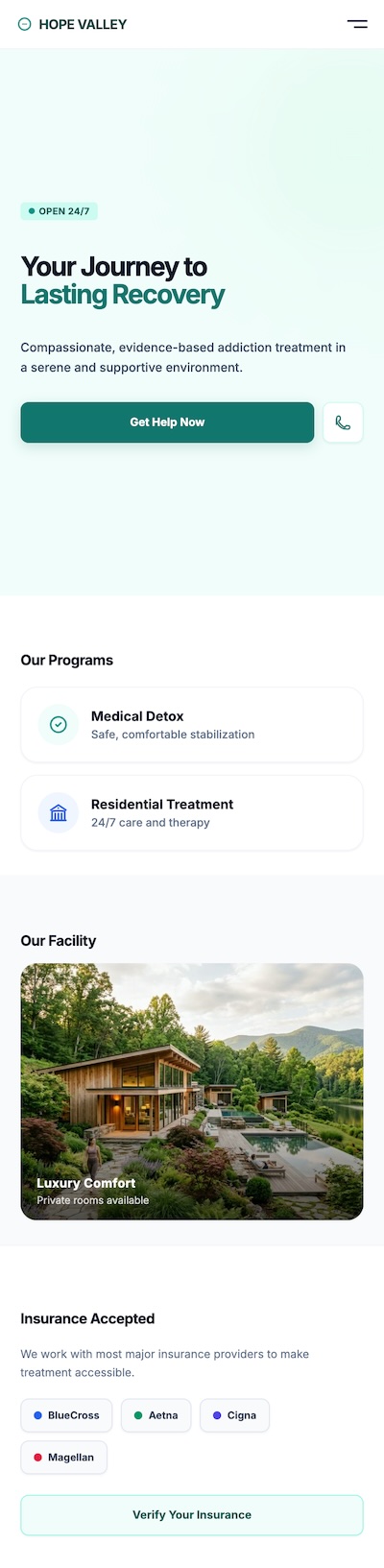 Rehab App Mockup